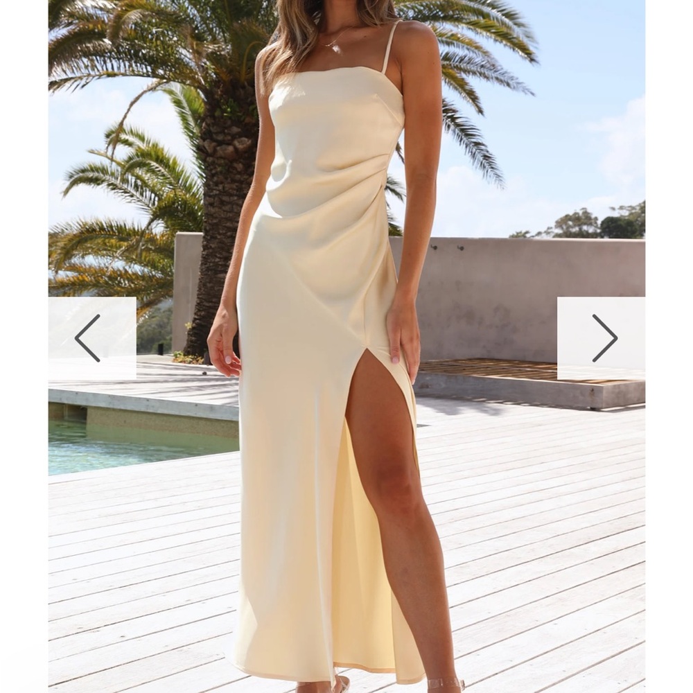 Billy J Iliana Yellow Maxi Dress Size 8